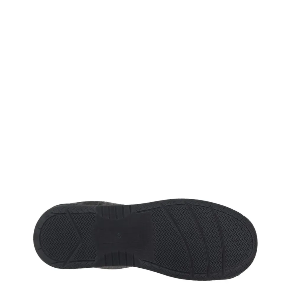 Fabric Check Slipper Sn54 in Grey