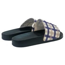 Fabric Chk Slider in Blue