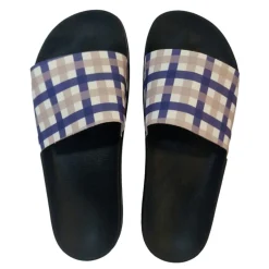 Fabric Chk Slider in Blue