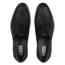 Fabric Leather Lace in Black