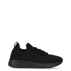 Fabric Santo Childrens Trainers in Black