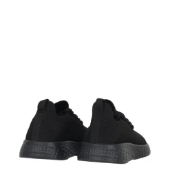 Fabric Santo Childrens Trainers in Black