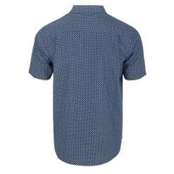 Fabric Short Sleeve Poplin Shirt in Blue