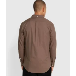 Farah Brewer Slim-Fit Shirt in Grey