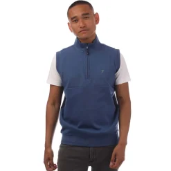 Farah Clint Midlayer Gilet in Royal Blue