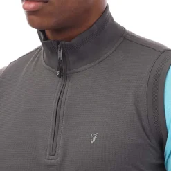 Farah Clint Midlayer Gilet in Grey