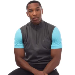 Farah Clint Midlayer Gilet in Grey