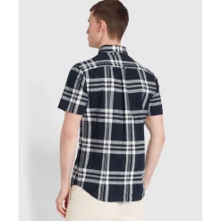 Farah Kele Bold Check Shirt in Navy