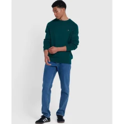 Farah Kingsbury Crewneck Sweater in Green