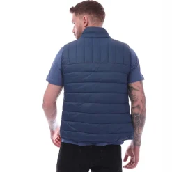 Farah Mens Arsenal Wadded Gilet in Dark Blue
