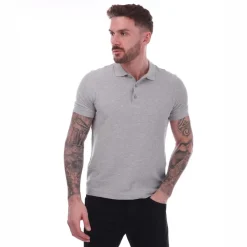 Farah Mens Cove Polo Shirt in Grey Marl