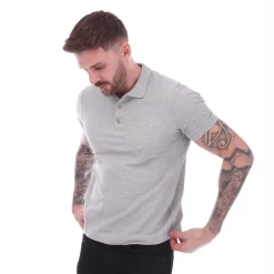 Farah Mens Cove Polo Shirt in Grey Marl