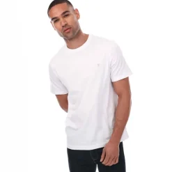 Farah Mens Eddie Crew T-Shirt in White