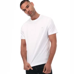 Farah Mens Eddie Crew T-Shirt in White