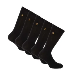 Farah Mens Kinley 5 Pack Dres Socks in Black