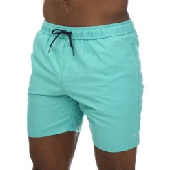 Farah Mens Owen Plain Swim Short in Green