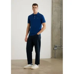 Farah Short Sleeve Polo Shirt in Blue