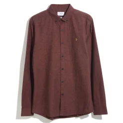 Farah Steen Slim-Fit Shirt in Brown