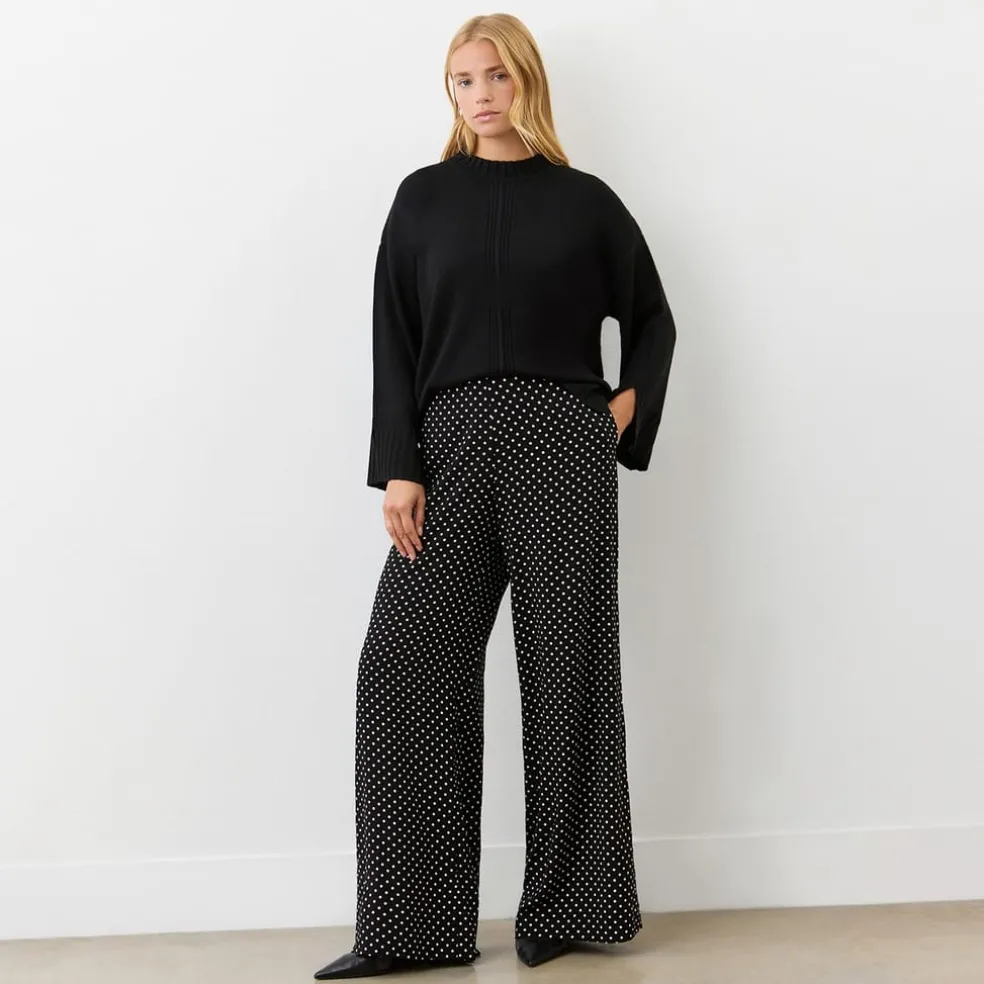 Finery Frankie Long Sleeve Jumpsuit in Black
