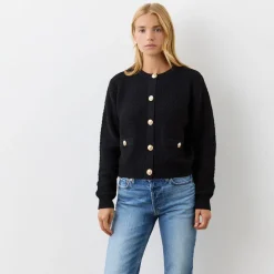 Finery Womens Cardigan in Black