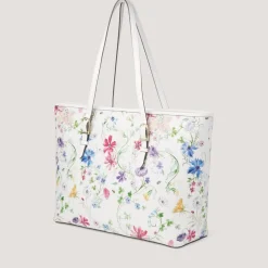 Fiorelli Floral Patterned Tote with Detachable Strap in White