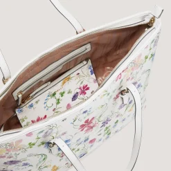 Fiorelli Floral Patterned Tote with Detachable Strap in White