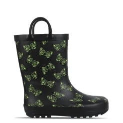 Firetrap Boys Graphic Print Wellington Boots in Black