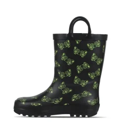 Firetrap Boys Graphic Print Wellington Boots in Black