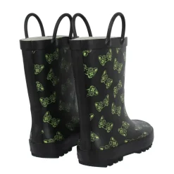Firetrap Boys Graphic Print Wellington Boots in Black
