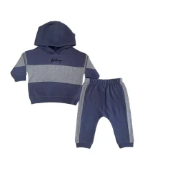 Firetrap Boys Hooded Sweatshirt And Jogger Set in Blue