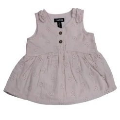 Firetrap Girls Embroidered Cotton Dress And Bloomer Set in Pink