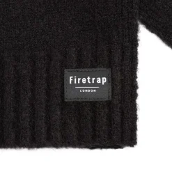 Firetrap Knit Scarf in Black