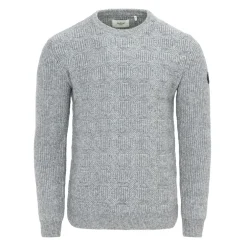 Firetrap Long Sleeve Crew Neck Sweater in Grey