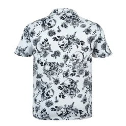 Firetrap Mens All Over Print Polo Top in Beige