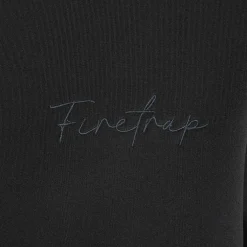 Firetrap Mens Quarter Zip Tracksuits in Black