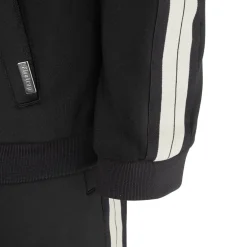 Firetrap Mens Quarter Zip Tracksuits in Black