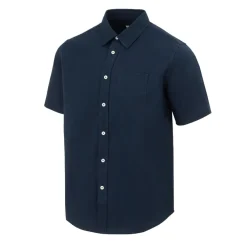 Firetrap Mens Short Sleeve Oxford Shirt in Blue