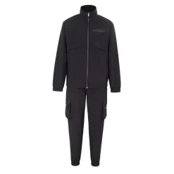 Firetrap Mens Zip Tracksuit in Black