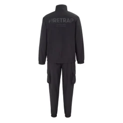 Firetrap Mens Zip Tracksuit in Black