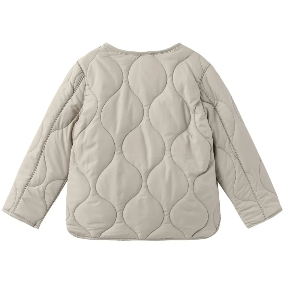 Firetrap Quilted Jacket in Beige