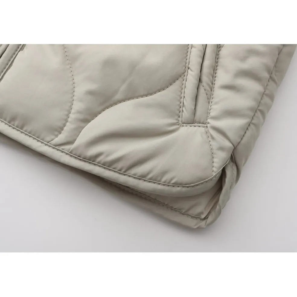 Firetrap Quilted Jacket in Beige