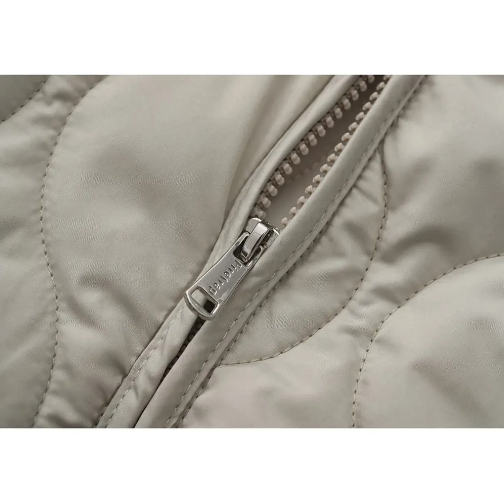 Firetrap Quilted Jacket in Beige