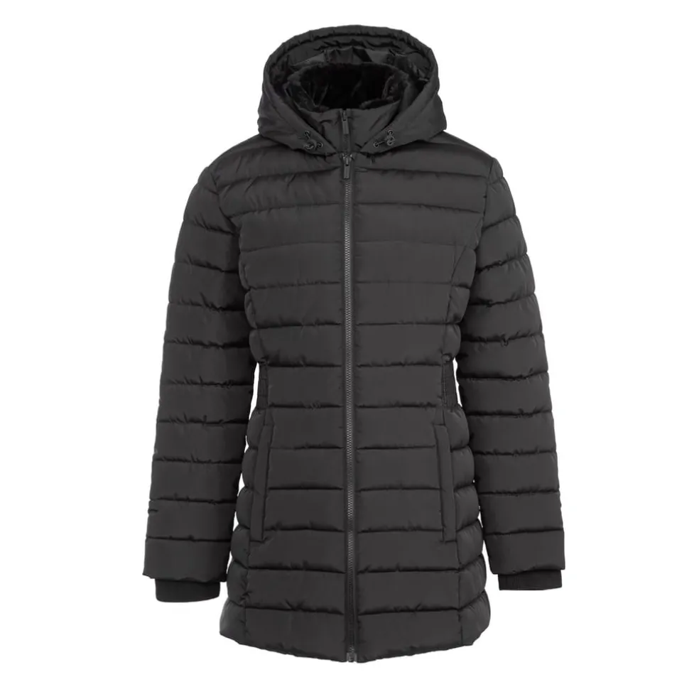 Firetrap Womens Mid Puffer Jacket in Black