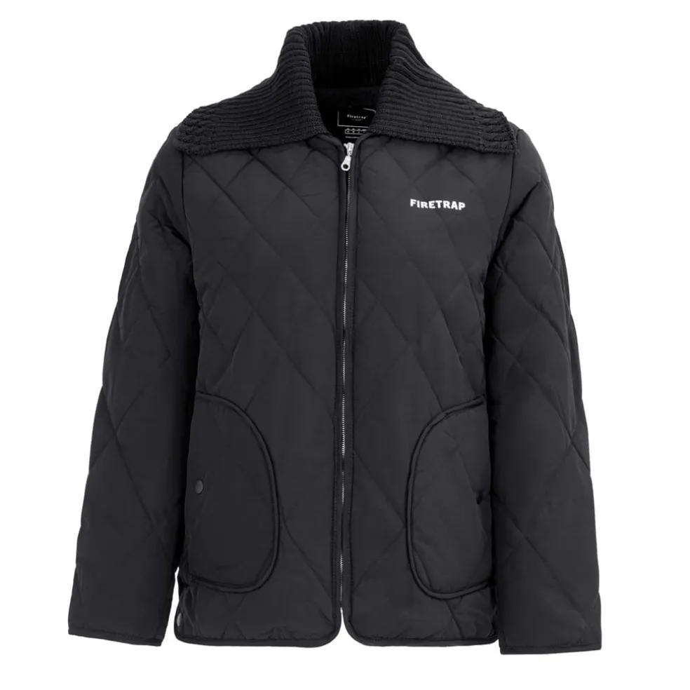 Firetrap Womens Quilted Jacket in Black