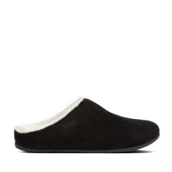 Fit Flop Chrissie Shearling Slippers in Black