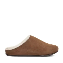 Fit Flop Chrissie Shearling Slippers in Tan