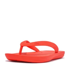 Fit Flop Girls iQushion Ergonomic Flip Flops in Orange