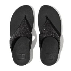 Fit Flop Glitter Sandals in Black