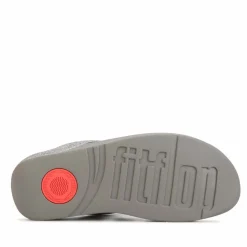 Fit Flop Lottie Glitzy Toe Thong Sandals in Gunmetal