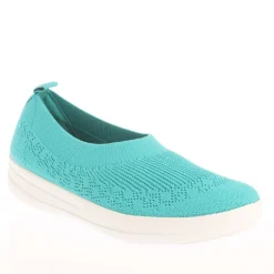 Fit Flop Uberknit Slip On Ballet Pumps in Blue